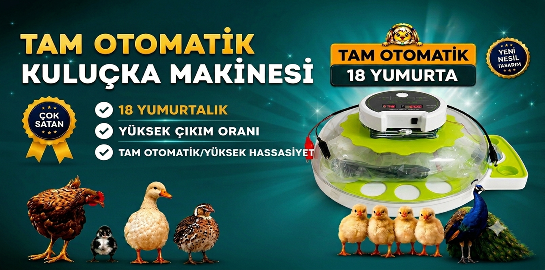 Tam Otomatik Kuluçka Makinesi Özelikleri Ve Avantajları