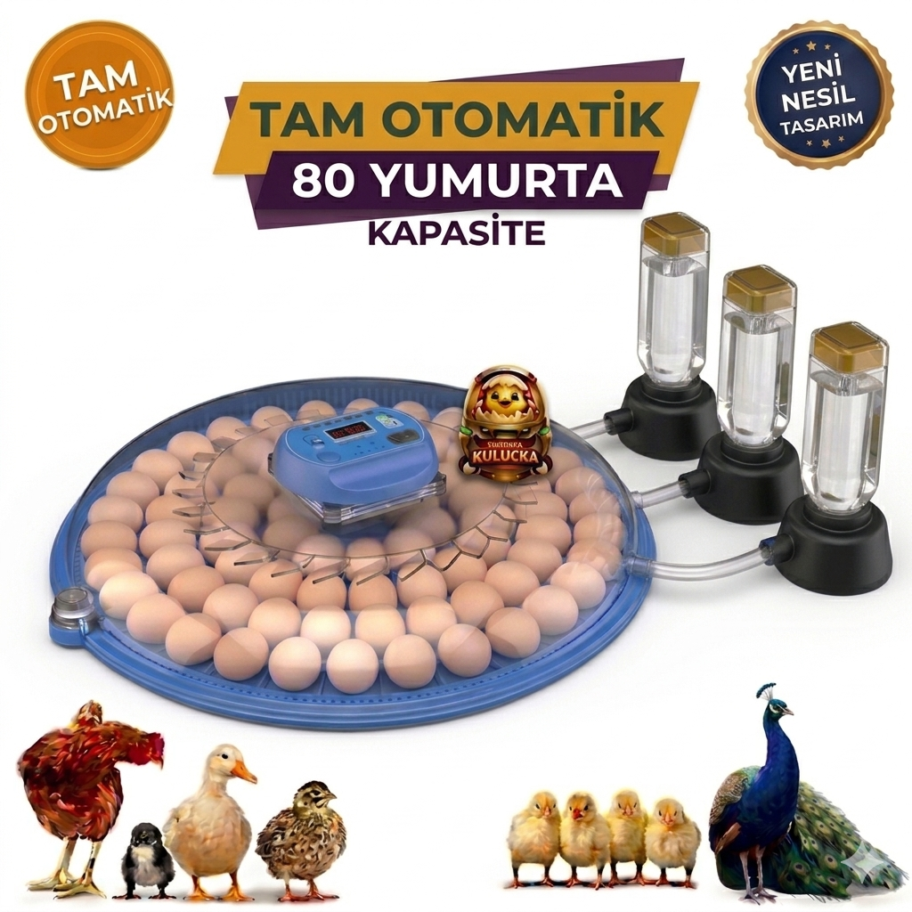 80 Yumurta Kapasiteli Tam Otomatik Kuluçka Makinesi (WZ-Z80 INCUBATOR)